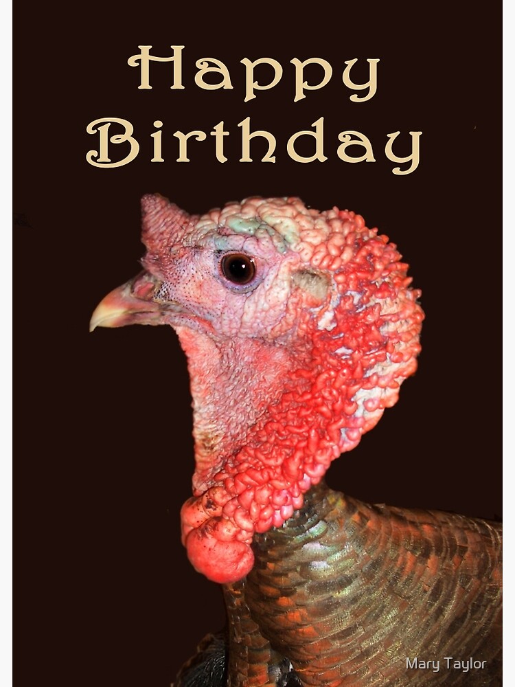 Carte De Vœux Portrait De La Turquie Joyeux Anniversaire Humour Par Gableend Redbubble