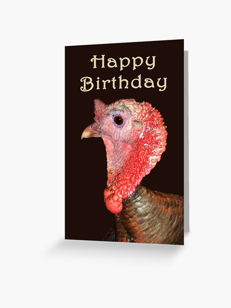 Carte De Vœux Portrait De La Turquie Joyeux Anniversaire Humour Par Gableend Redbubble