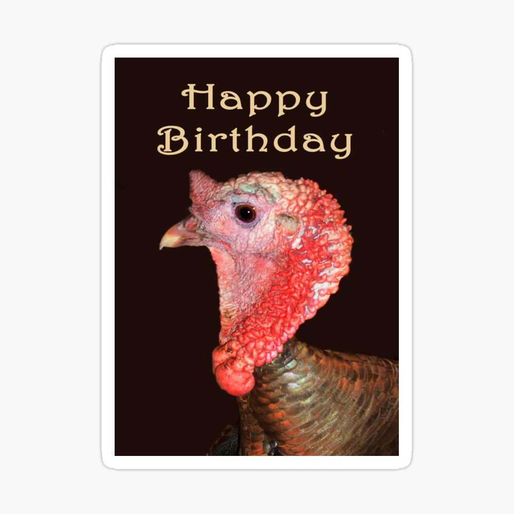 Carte De Vœux Portrait De La Turquie Joyeux Anniversaire Humour Par Gableend Redbubble