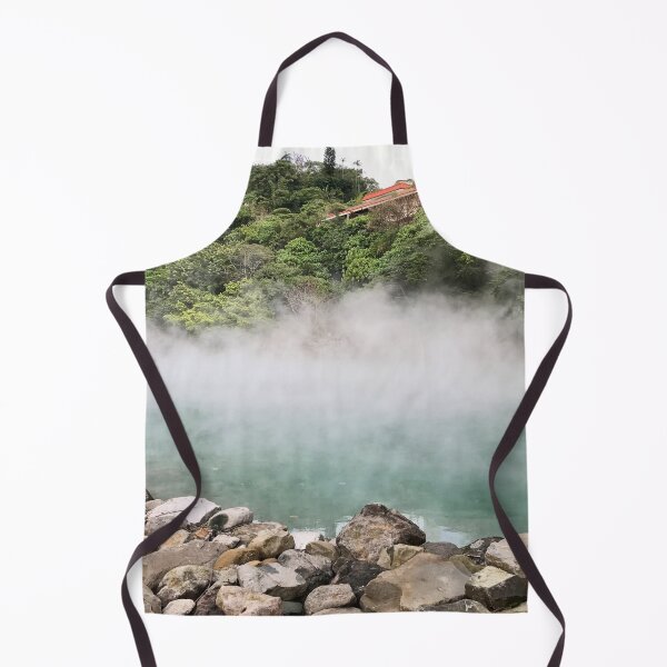 Item preview, Steamy Thermal Valley Lake - Chinese Painting designed and sold by joejiing.