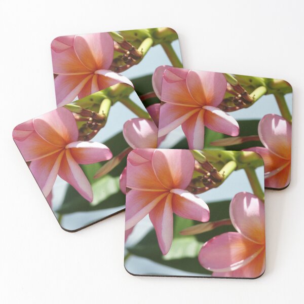 Item preview, Frangipani # 3 Pink Cushion designed and sold by ginnymac.
