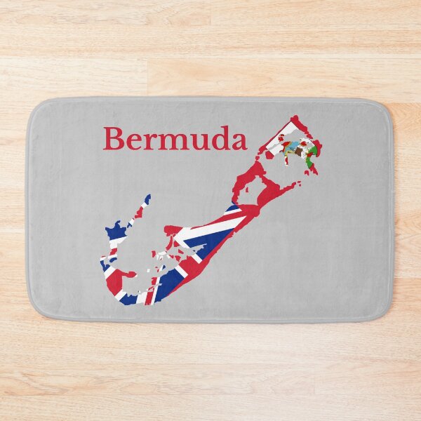 Item preview, Bermuda Map Flag British Overseas Territory designed and sold by marosharaf.
