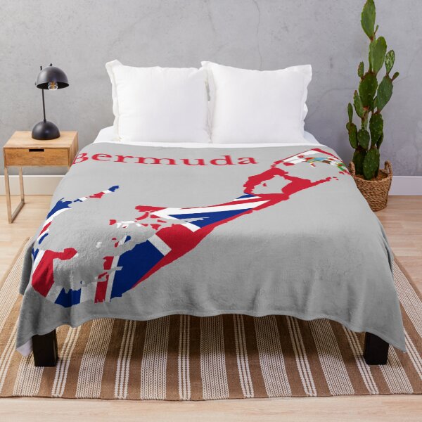 Item preview, Bermuda Map Flag British Overseas Territory designed and sold by marosharaf.