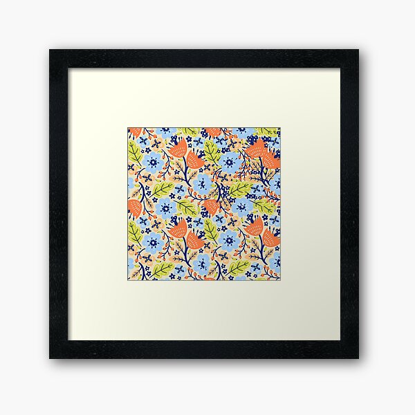Floral Freshness Framed Art Print