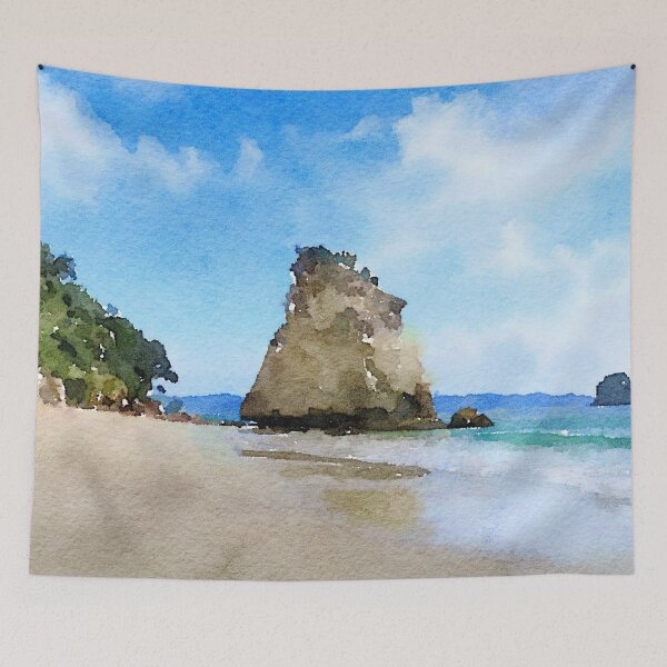 Item preview, Cathedral Cove, New Zealand designed and sold by JillyBeanDesign.