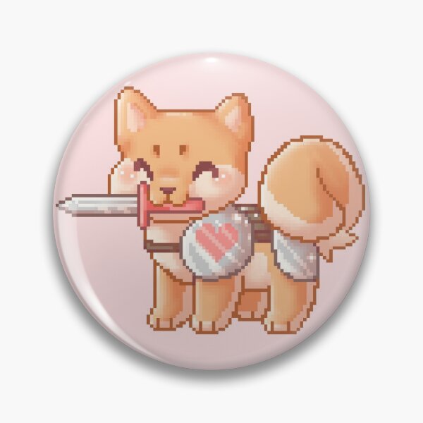 Item preview, Shiba Inu Pixel Warrior designed and sold by AbbiLynnx.