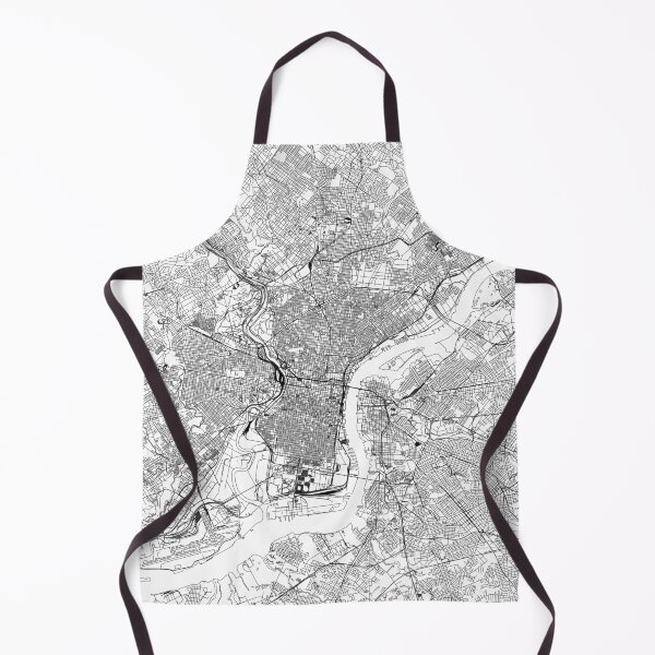 Item preview, Philadephia White Map designed and sold by multiplicitymap.
