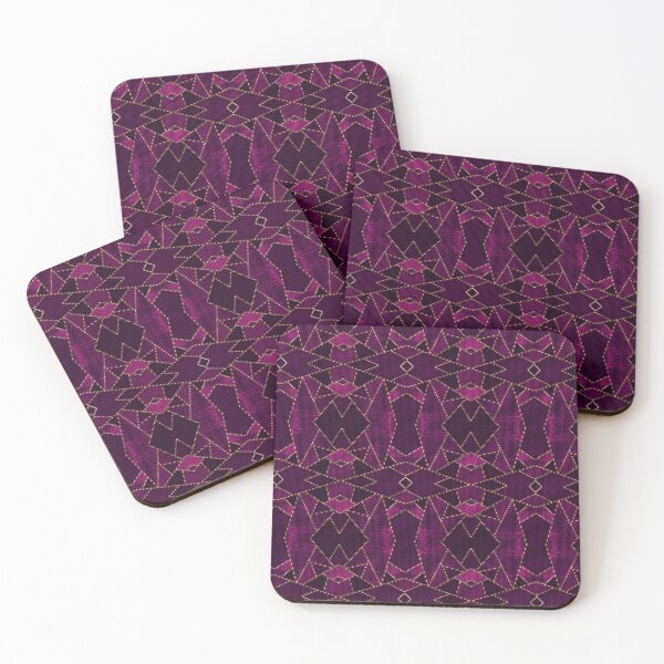 Item preview, Purple Dark Diamond Geometric Pixel Pattern designed and sold by IPattern.
