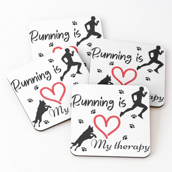 Item preview, Running is my therapy husky  designed and sold by Socool101.