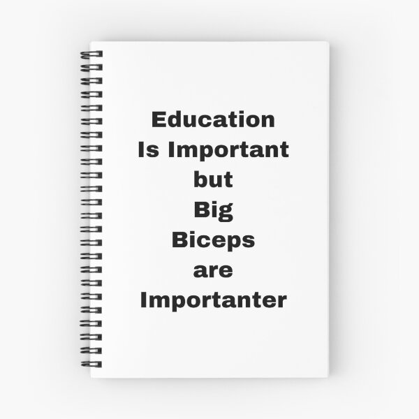 Item preview, Education Is Important but Big Biceps are Importanter designed and sold by Yeewen88.