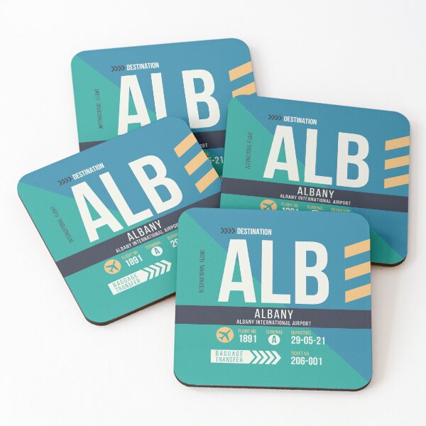 Artikelvorschau, Albany (ALB) Flughafencode Gepäckanhänger entworfen und verkauft von SLAG-Creative.