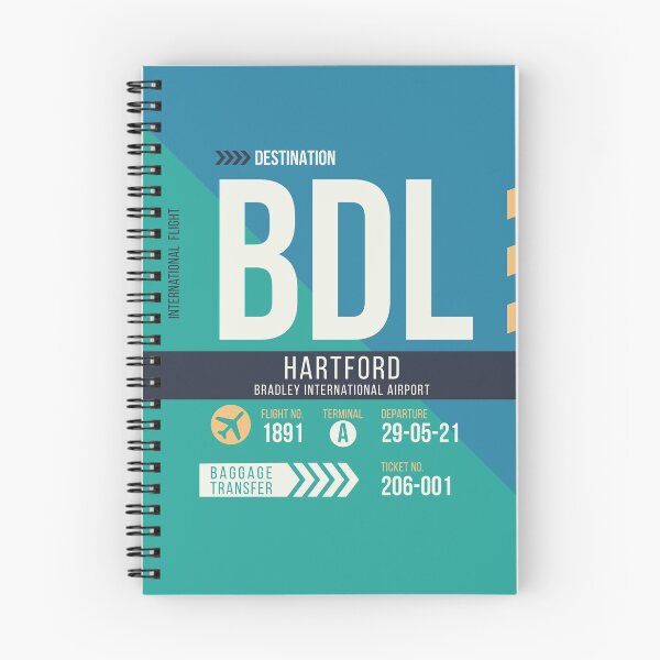 Item preview, Hartford (BDL) Airport Code Baggage Tag designed and sold by SLAG-Creative.