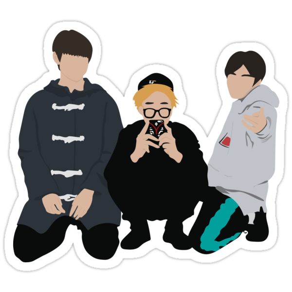 bts maknae line stickers by heuksuga redbubble