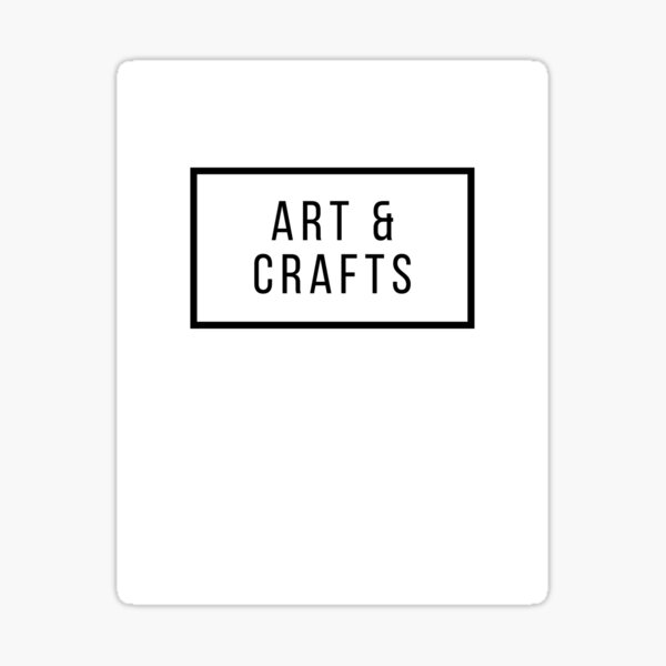 "Arts and crafts design" Sticker for Sale by awantoseef5 | Redbubble