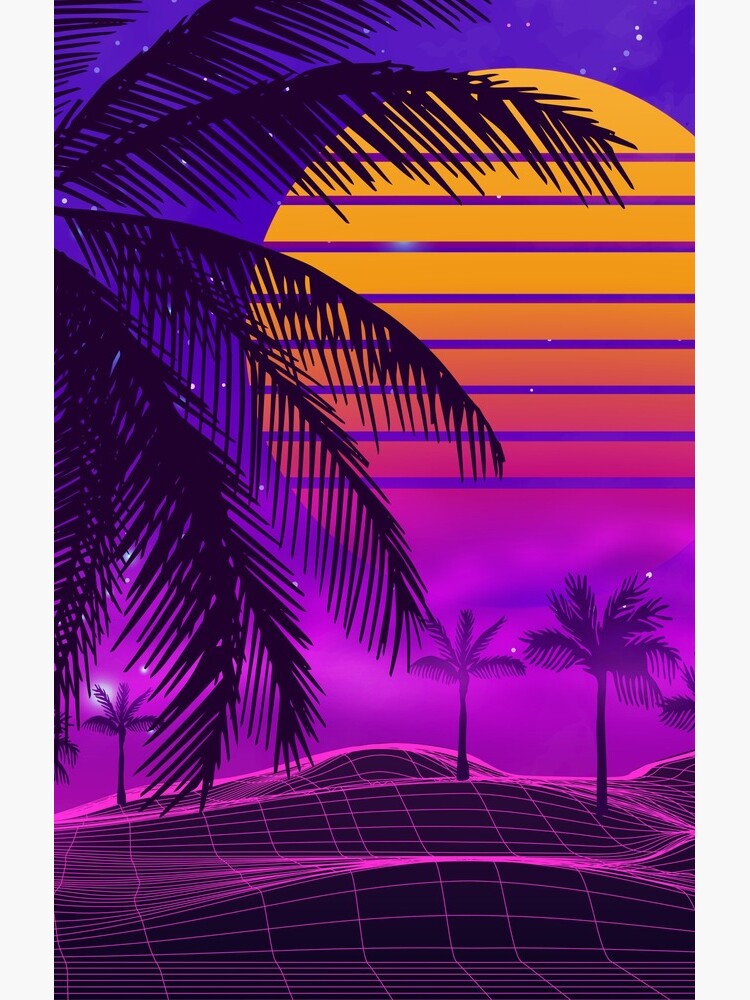 80s sunset synthwave by MaiZephyr