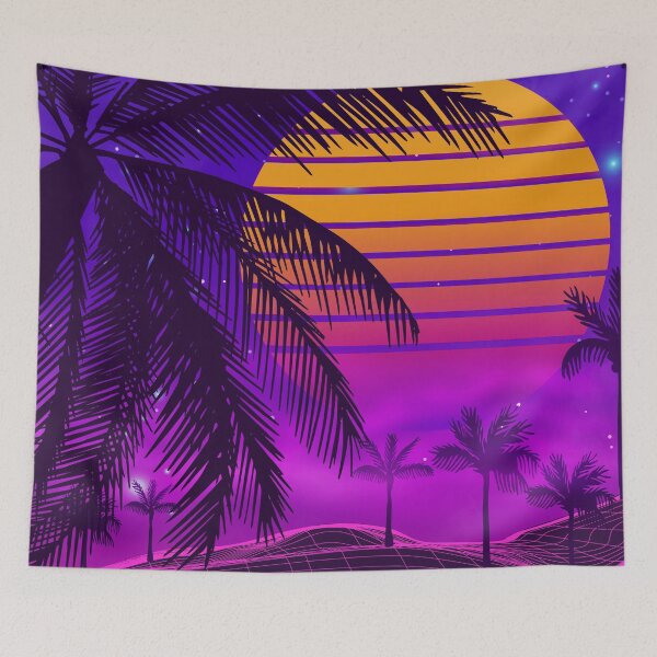 Item preview, 80s sunset synthwave designed and sold by MaiZephyr.