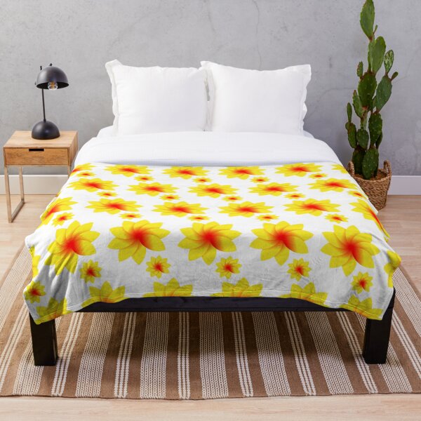 Item preview, Yellow and red gradient floral pattern on white background designed and sold by SHOHANA.