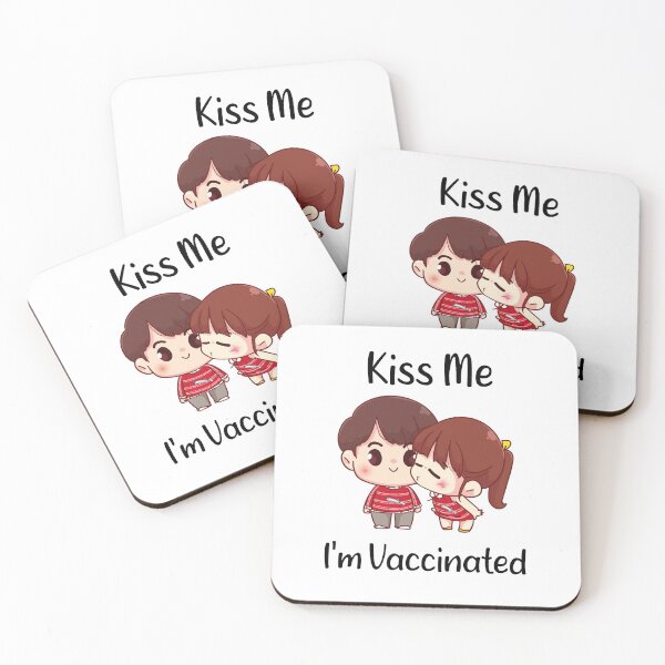 Item preview, kiss me I'm vaccinated. valentine gift  designed and sold by DANT-shirts.