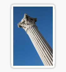 Classical Corinthian Column - Ancient Pompeii Graceful Beauty Left Sticker