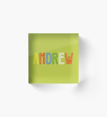 Andrew - Your Personified Merchandise Acrylic Block
