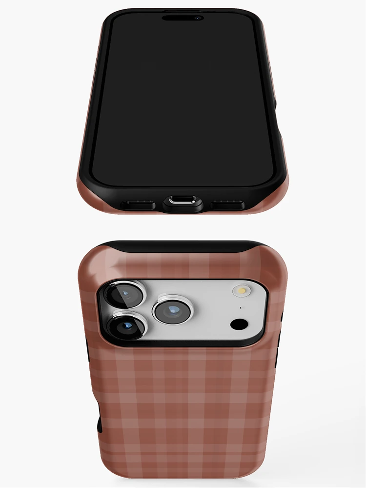 Thumbnail 3 of 4, iPhone Case, Large Red Pastel Pattern designed and sold by Inimma.