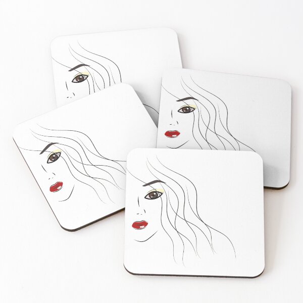 Item preview, Abstract minimalistic portrait of a stylish girl.  designed and sold by TanaLuna.
