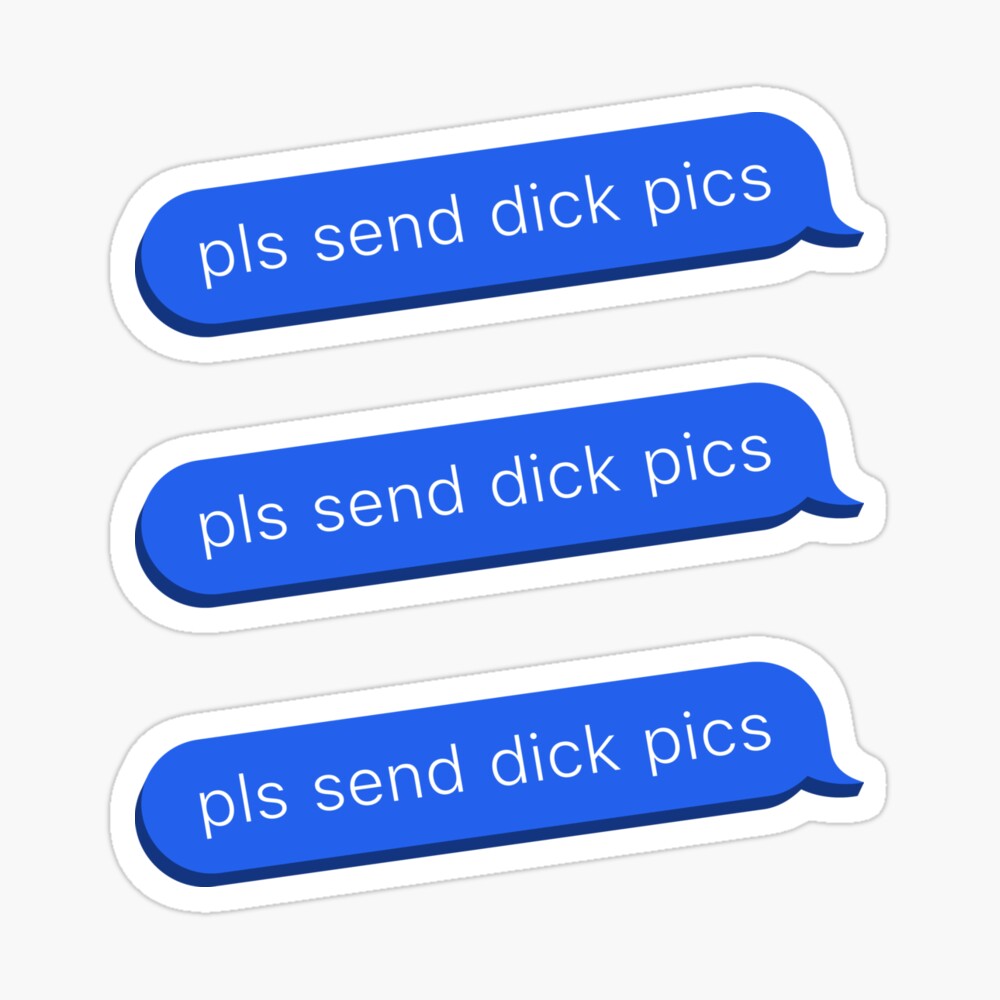 Send Dick Pics Text Message Speech Bubble | Postcard