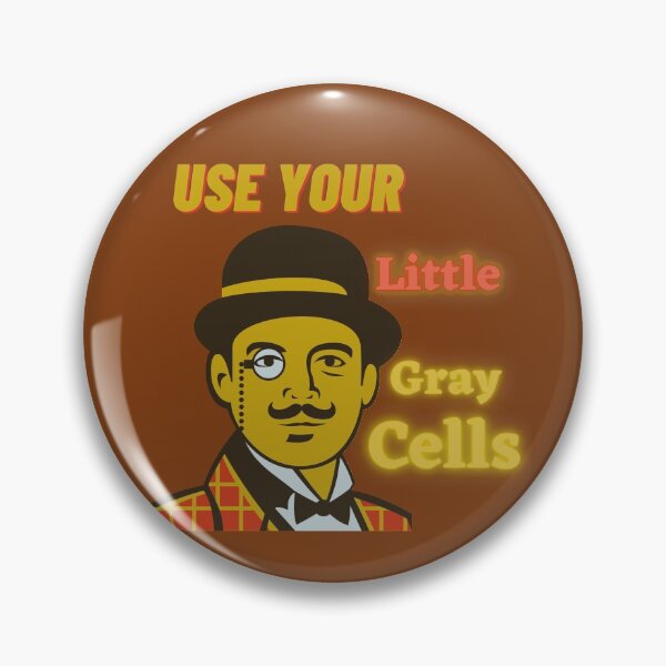 Item preview, Poirot character, use your little gray cells! designed and sold by Sara 2000.