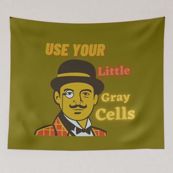 Item preview, Poirot character, use your little gray cells! designed and sold by Sara 2000.