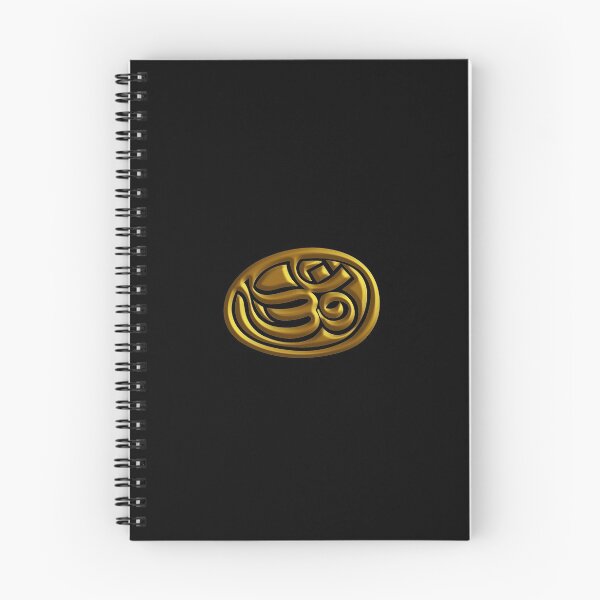 Item preview, Om Mudra Gold Embossed Emblem designed and sold by Wiggly Lines.