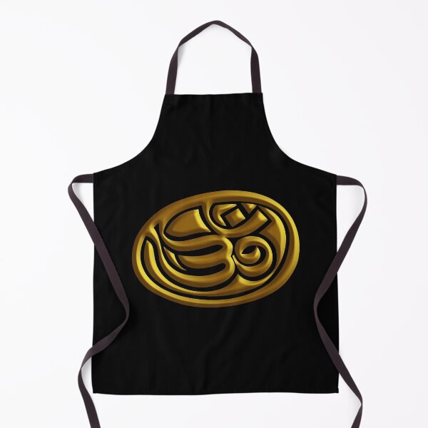 Item preview, Om Mudra Gold Embossed Emblem designed and sold by Wiggly Lines.