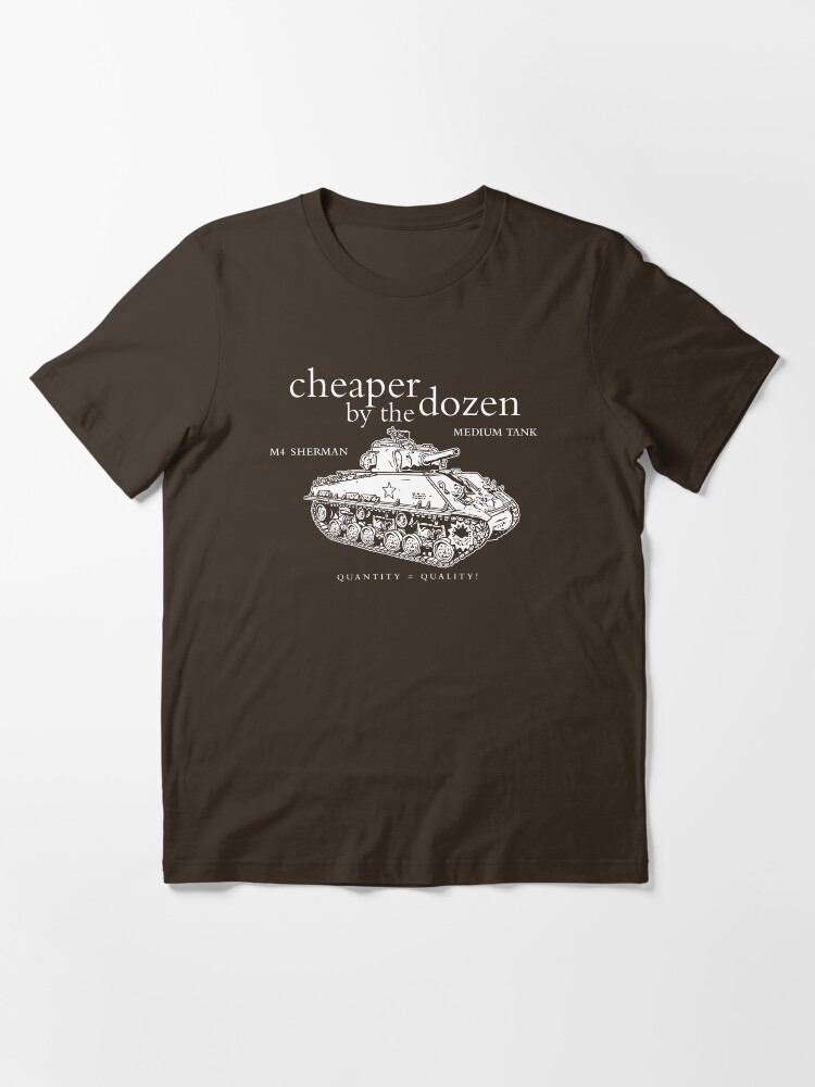 Thumbnail 2 of 7, Essential T-Shirt, M4 Sherman Tank designed and sold by b24flak.