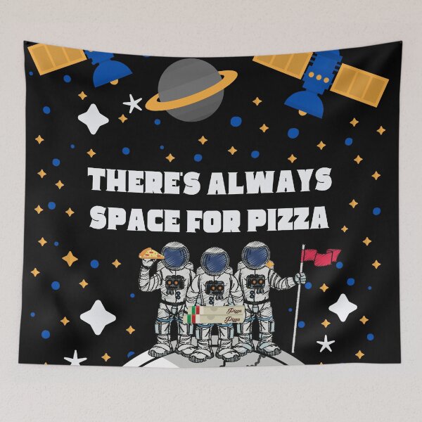 Item preview, There's Always Space for Pizza  designed and sold by VBeesTees.
