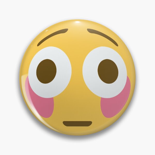 Embarrassed Face Emoji Pillow – Sparkle Pony Express