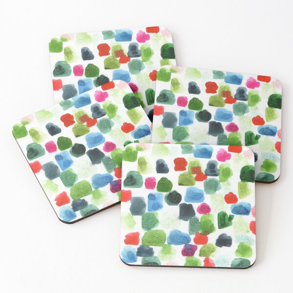 Item preview, abstract pattern in green, blue and red designed and sold by kosarandrea.