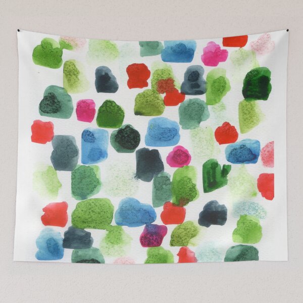 Item preview, abstract pattern in green, blue and red designed and sold by kosarandrea.