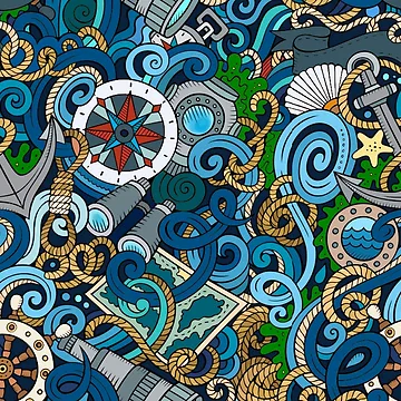 Artwork thumbnail, Nautical Pattern by MarcSabuncu