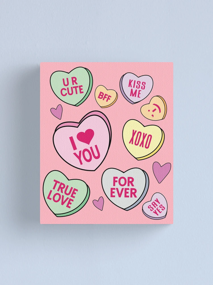 Candy Heart-Shaped Wood Panels | Perfect Valentine's Day Canvas