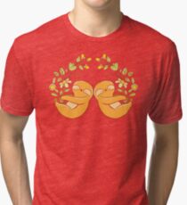 Sleepy garden sloths Tri-blend T-Shirt
