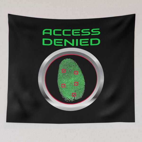 Item preview, Cyber Security - Access Denied - Fingerprint - Cyber forensics designed and sold by clubtee.