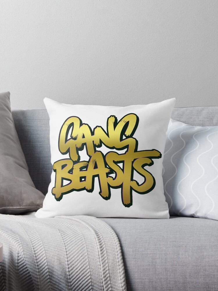 Slid Arbejdsgiver twinkle Gang beasts gold" Throw Pillow for Sale by baralilemo | Redbubble