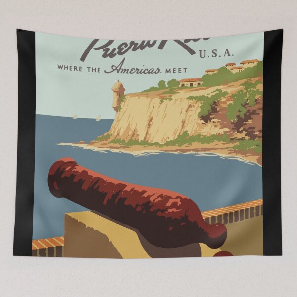Item preview, Vintage-Travel-Poster-Puerto Rico designed and sold by DesignTool.