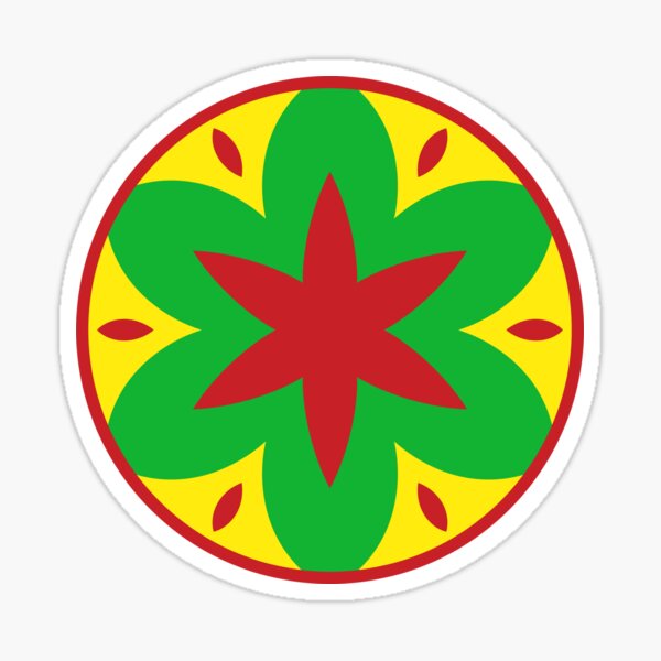 Ethiopian baskets pattern Sticker