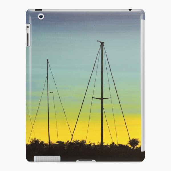 Spacious skies with docked sail boats iPad Snap Case