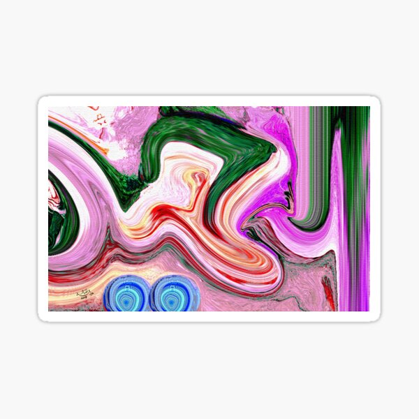 Al Hameed Al Hamid Allah name modern calligraphy painting Sticker
