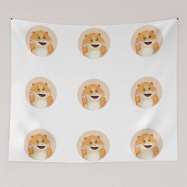 Item preview, Happy Hamster with Peace Sign designed and sold by irchiliart.
