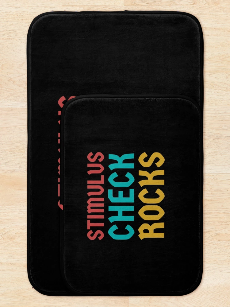 Thumbnail 5 of 6, Bath Mat, Stimulus Check Rocks designed and sold by Jamiecsmith1986.