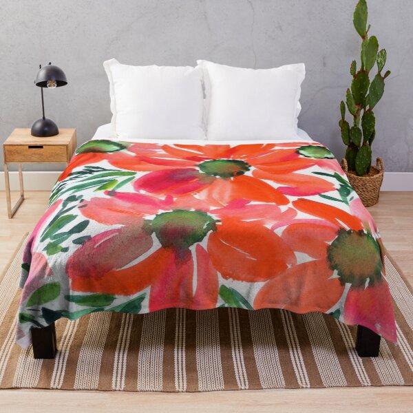 Item preview, abstract poinsettias designed and sold by kosarandrea.