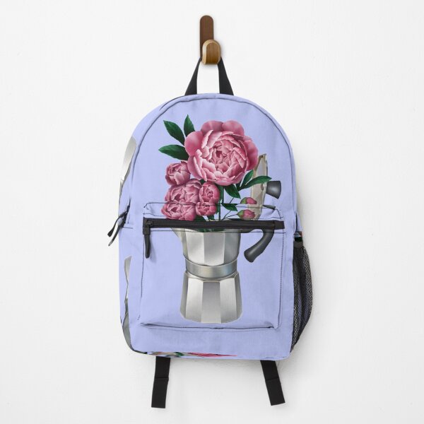 Item preview, Mocha pot filled with peonies designed and sold by Juliarch.