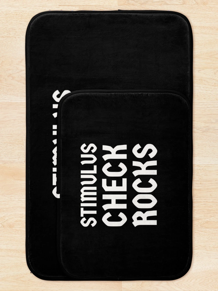 Thumbnail 5 of 6, Bath Mat, Stimulus Check Rocks designed and sold by Jamiecsmith1986.